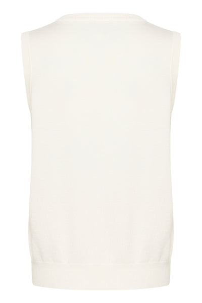 KAlizza knit vest Chalk - 10510055 Thumbnail