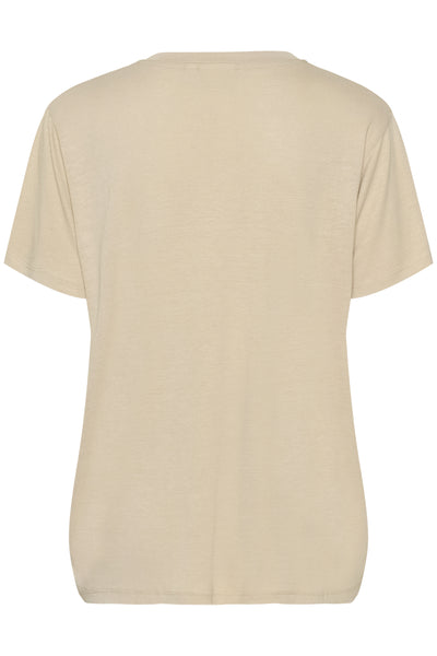 KAmaria V-neck T-Shirt Feather Gray - 10510066 Thumbnail