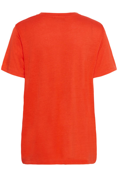 KAmaria V-neck T-Shirt GRENADINE - 10510066 Thumbnail