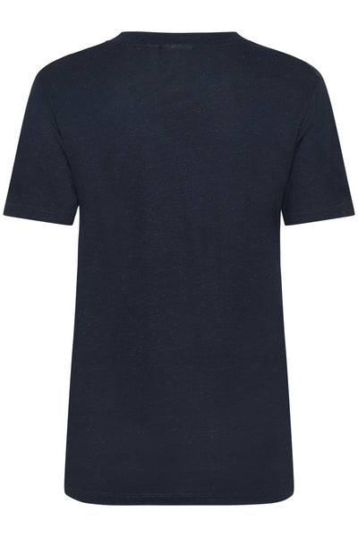 KAmaria V-neck T-Shirt Midnight Marine - 10510066 Thumbnail