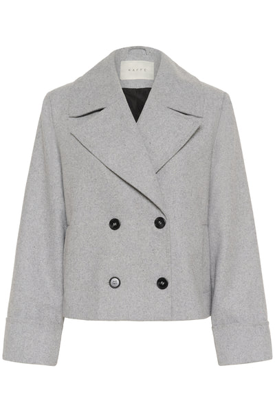 KAjulia Coat Light Grey Melange - 10510068 Thumbnail