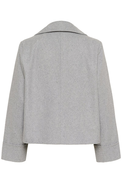 KAjulia Coat Light Grey Melange - 10510068 Thumbnail