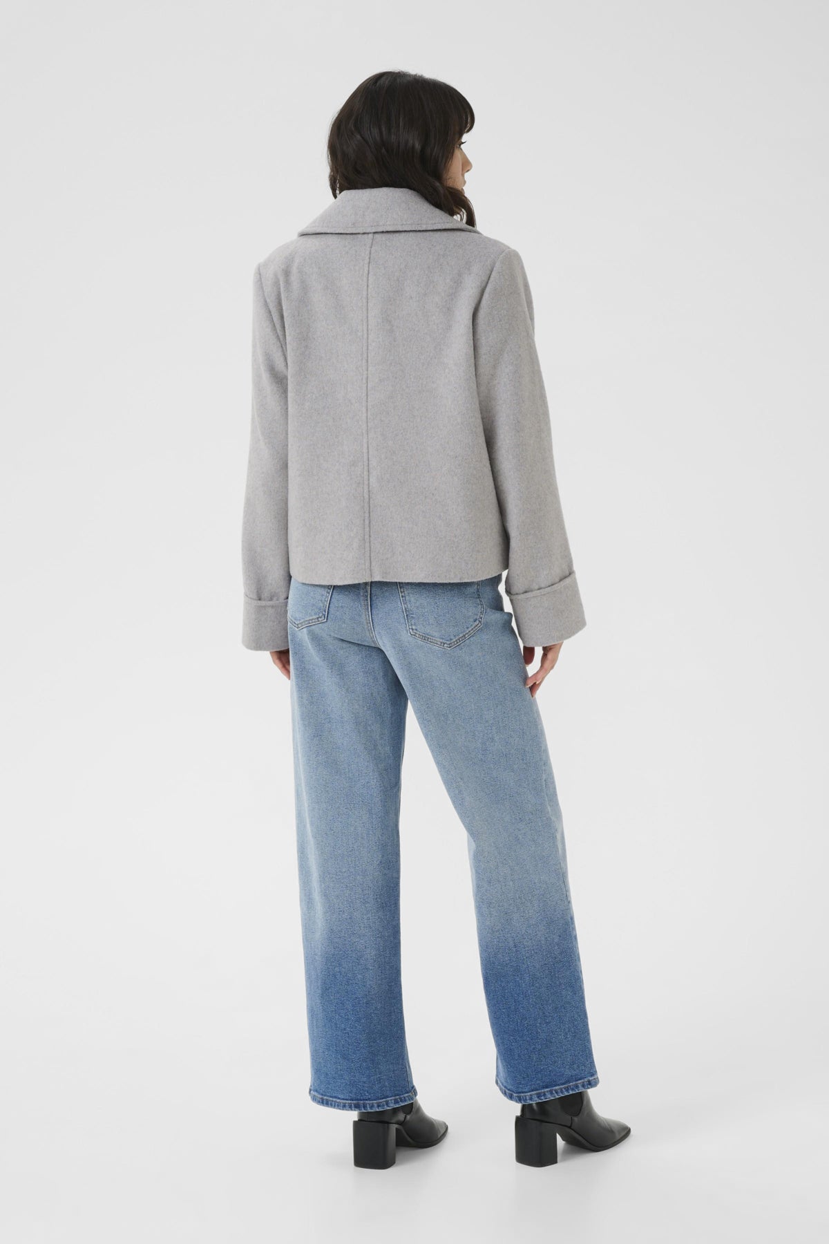 KAjulia Coat Light Grey Melange - 10510068