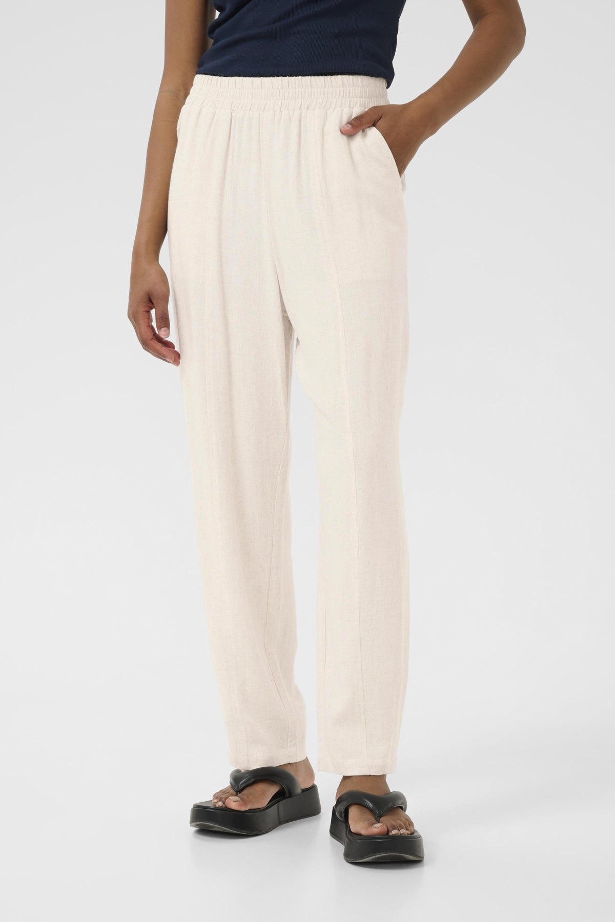 KAliny Pants Light Sand Linen - 10510076