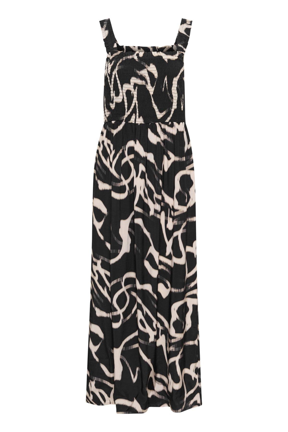 KAmartha Maxi Dress Black/Nature Organic Lines - 10510085