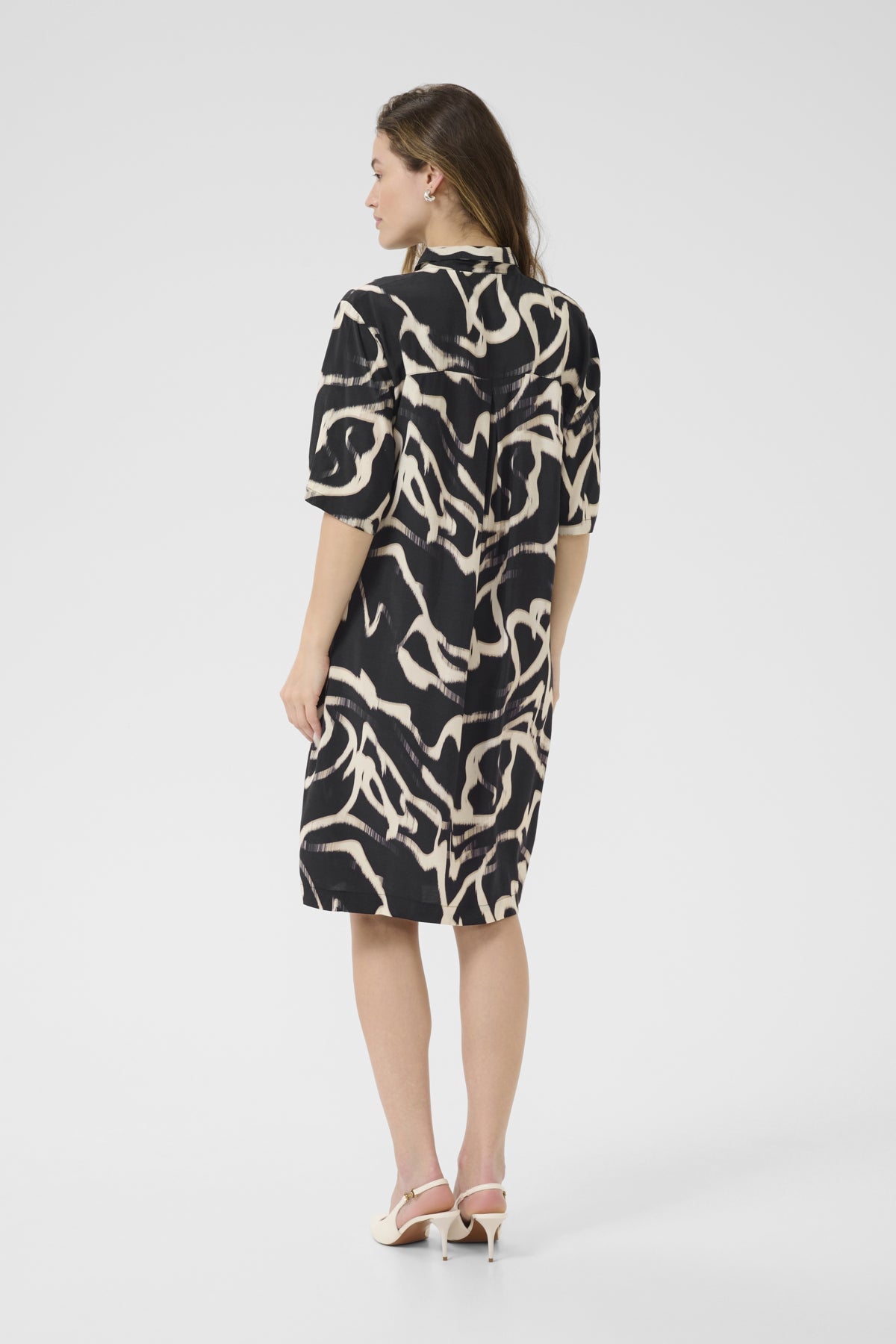KAmartha Dress Black/Nature Organic Lines - 10510099