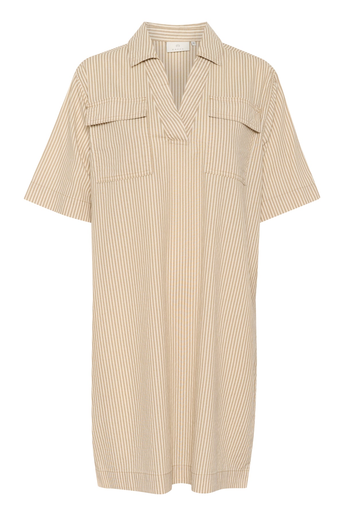 KAnaya striped Dress Chincilla / White stripe - 10510107