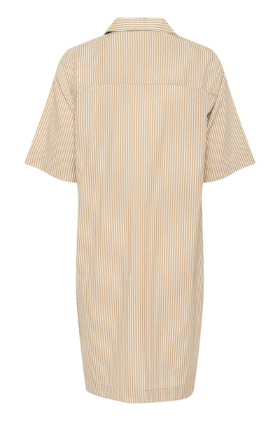 KAnaya striped Dress Chincilla / White stripe - 10510107 Thumbnail