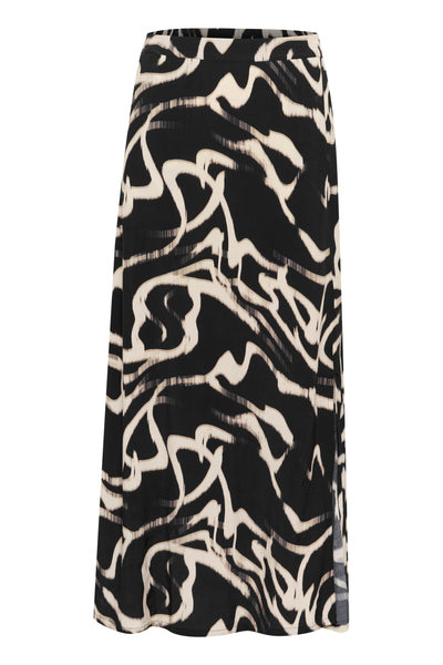 KAmartha Skirt Black/Nature Organic Lines - 10510111 Thumbnail