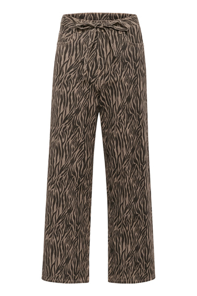 KAleondra HW Straight Jeans Feather Gray / Black Animal - 10510139 Thumbnail