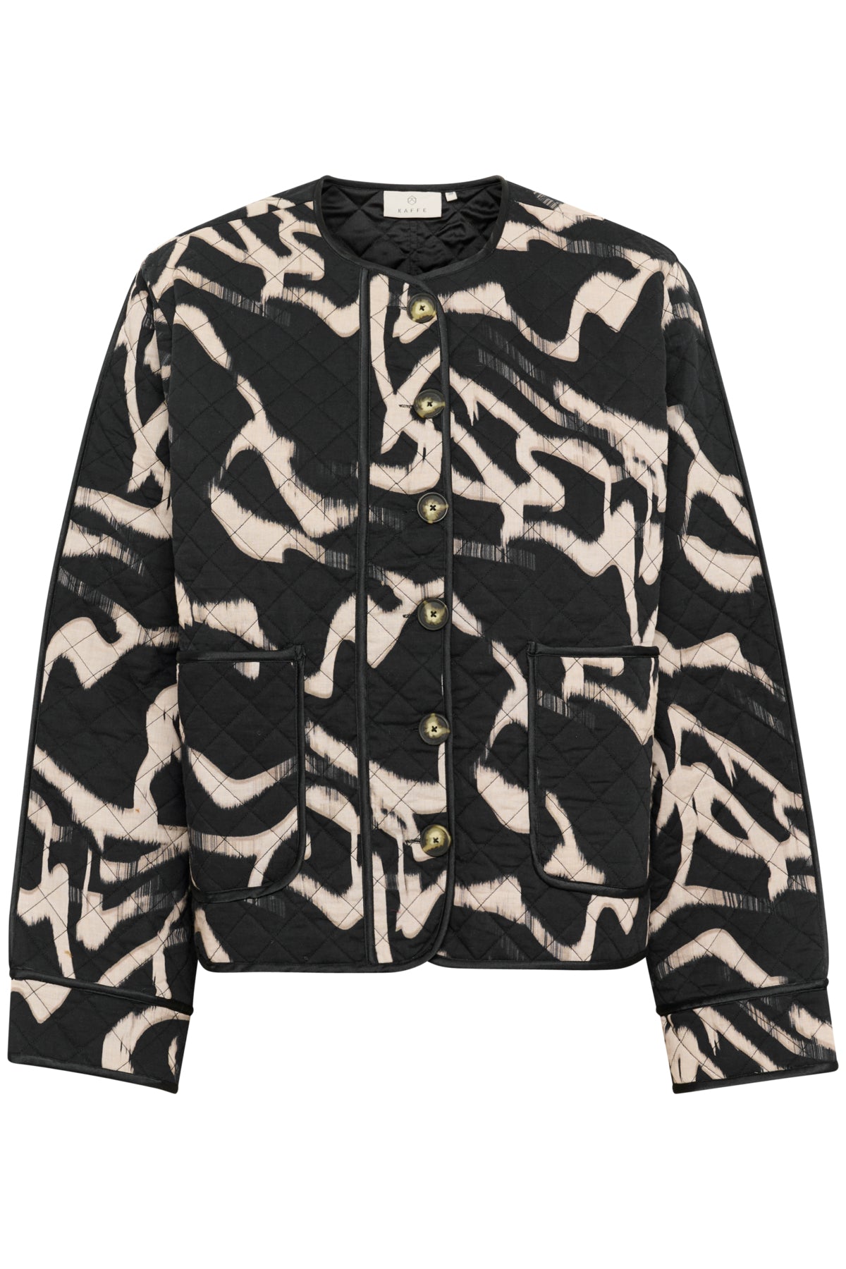 KAkayla Jacket Black/Nature Organic Lines - 10510157