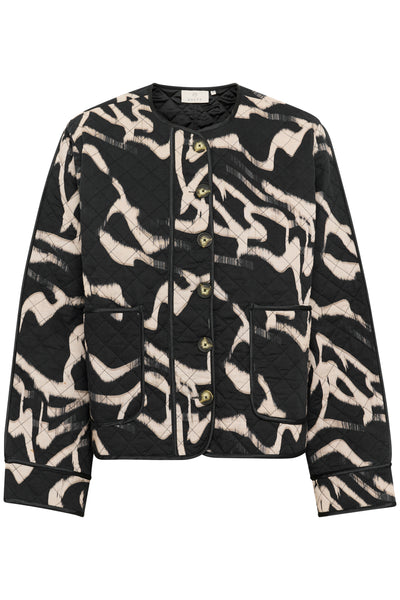 KAkayla Jacket Black/Nature Organic Lines - 10510157 Thumbnail