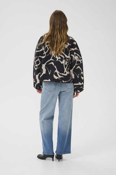 KAkayla Jacket Black/Nature Organic Lines - 10510157 Thumbnail