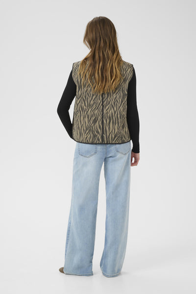 KAkayla Waistcoat Feather Gray / Black Animal - 10510162 Thumbnail