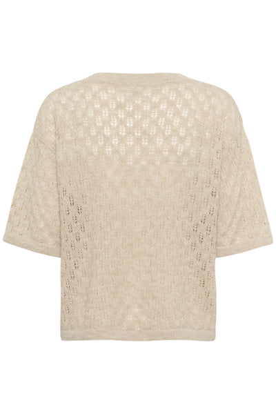 KAlourine V-Neck Pullover Feather Gray Melange - 10510171 Thumbnail