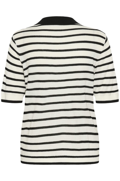 KAamalia Pullover Chalk/Black Stripe - 10510176 Thumbnail