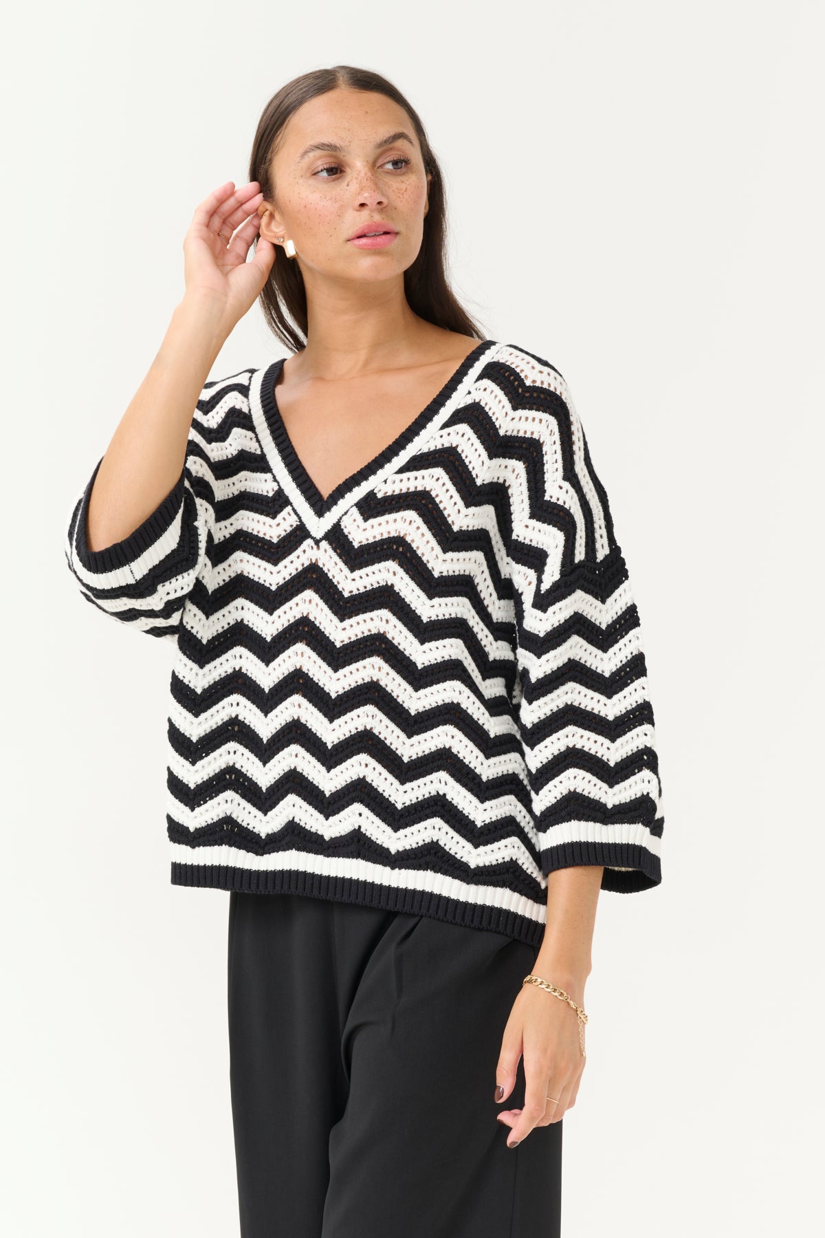 KAlaina Pullover Black / Chalk - 10510185