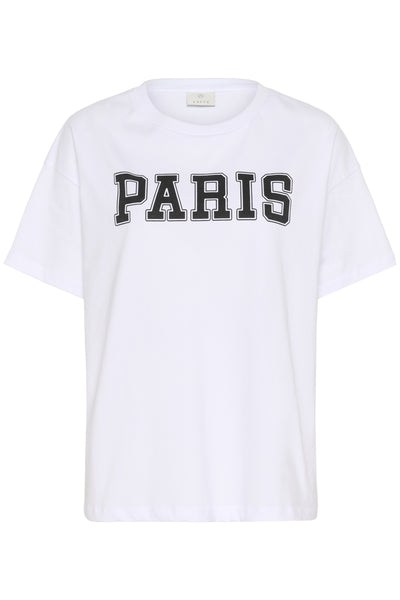 KAadelina T-Shirt Optical White/Black Text Print - 10510210 Thumbnail