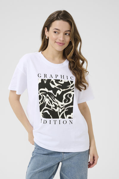 KAvivie T-Shirt Optical White/Graphic Square - 10510215 Thumbnail
