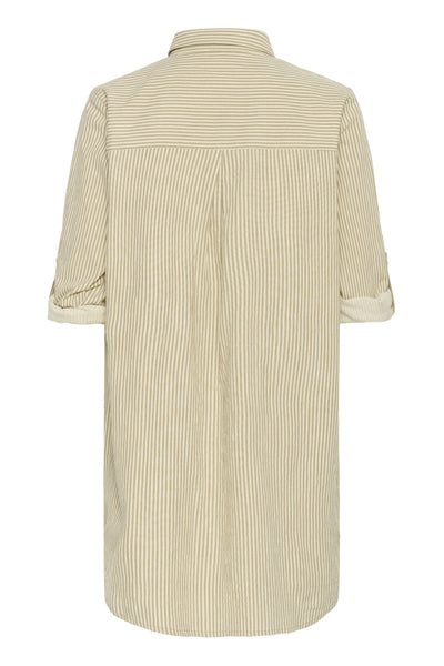 KAnaya Striped Shirt Tunic Chincilla / White stripe - 10510243 Thumbnail