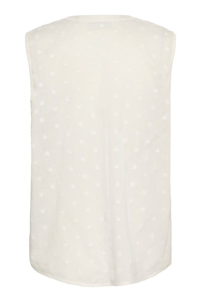 KAjolia Sleeveless Blouse Chalk - 10510254 Thumbnail