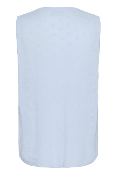 KAjolia Sleeveless Blouse Soft Chambray - 10510254 Thumbnail