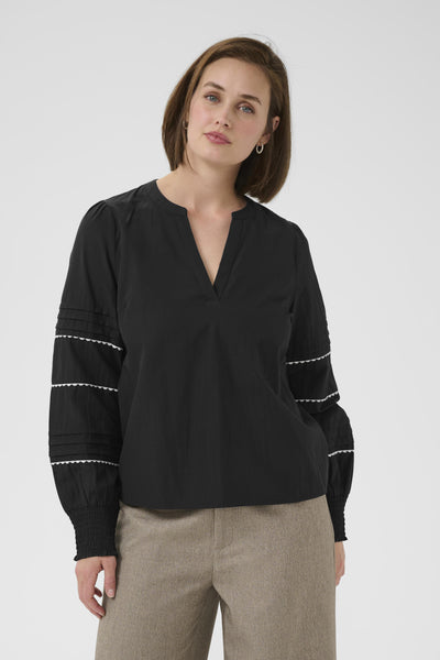 KAapril Blouse Black deep - 10510264 Thumbnail