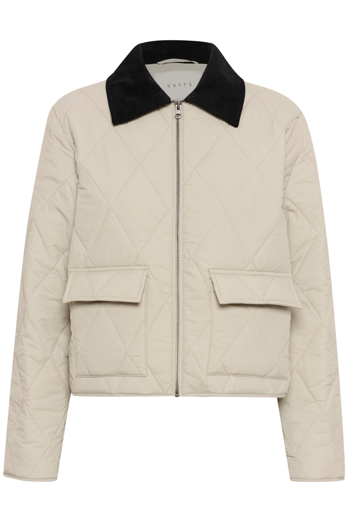 KAanneli Quilted Jacket Feather Gray - 10510278