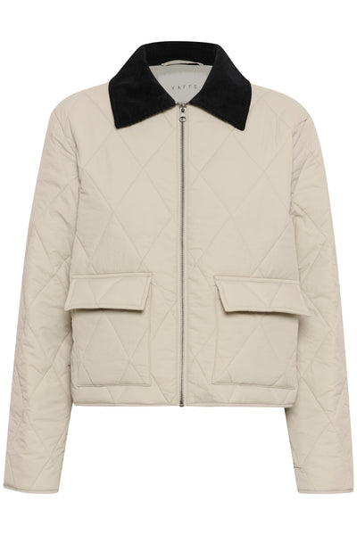 KAanneli Quilted Jacket Feather Gray - 10510278 Thumbnail
