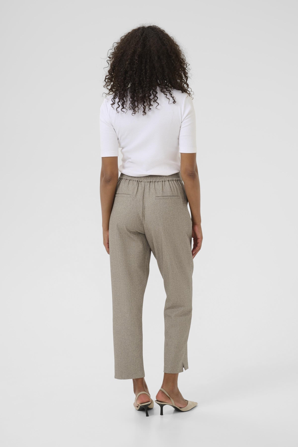 KAtilla Cropped Pants Feather Gray Melange - 10510310