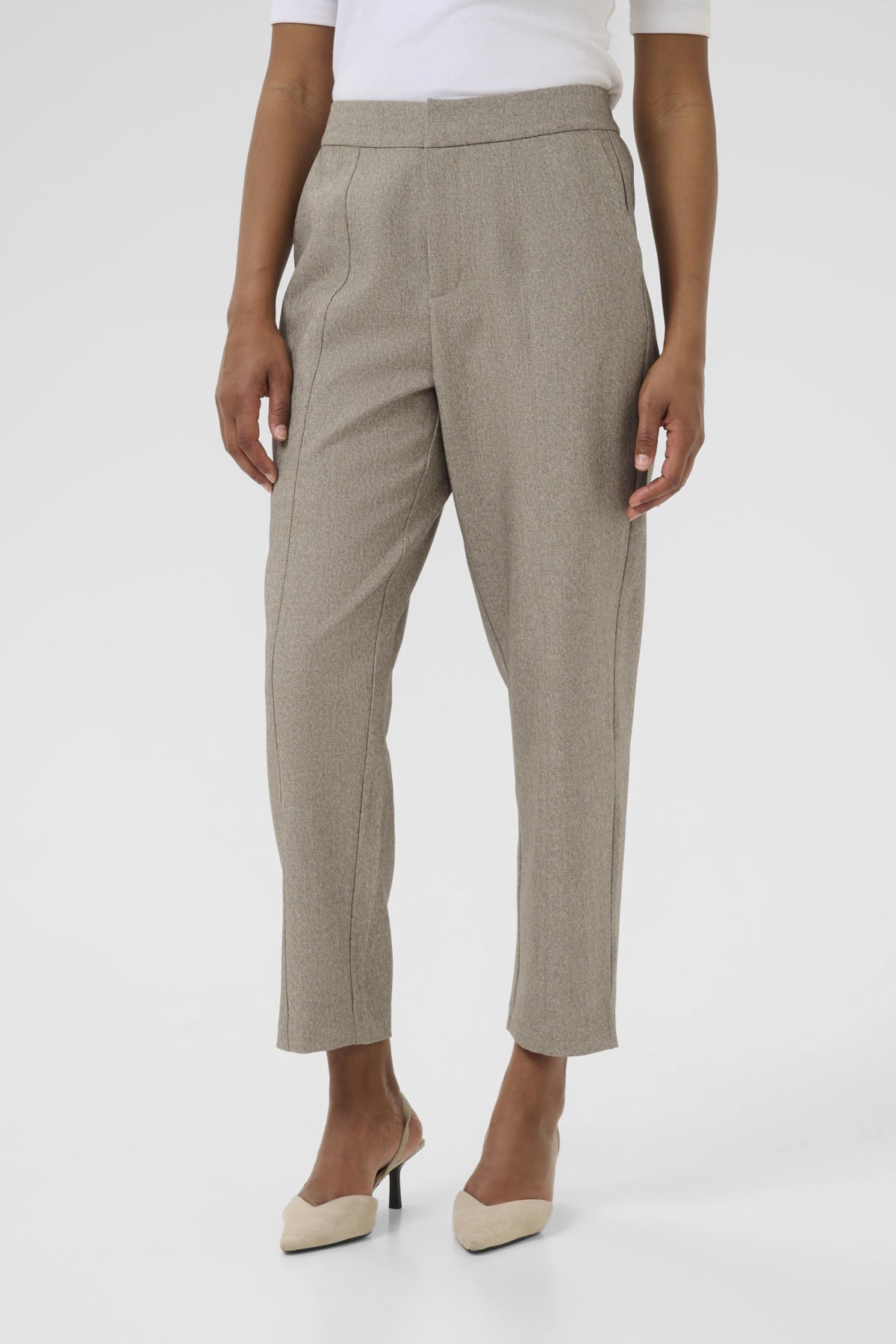 KAtilla Cropped Pants Feather Gray Melange - 10510310