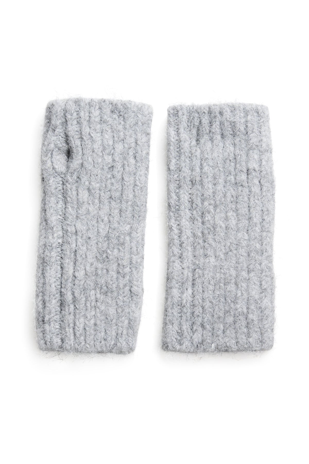 KAhenry Knitted Gloves Grey Melange - 10510408