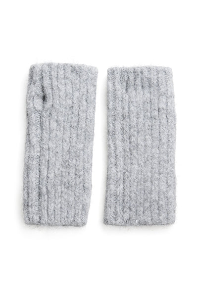 KAhenry Knitted Gloves Grey Melange - 10510408 Thumbnail