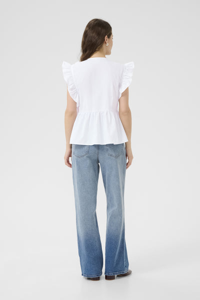 KAgerid Flounce Top Optical White - 10510444 Thumbnail