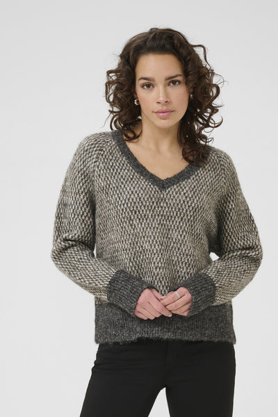 KAmelinda Pullover Dark Grey M./Feather Gray M. - 10510449 Thumbnail