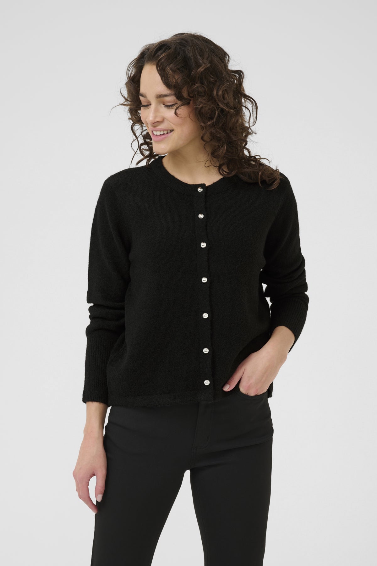 KAniel Knit Cardigan Black deep - 10510481