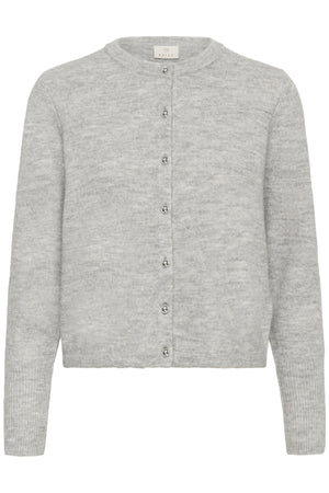 KAniel Knit Cardigan Light Grey Melange - 10510481