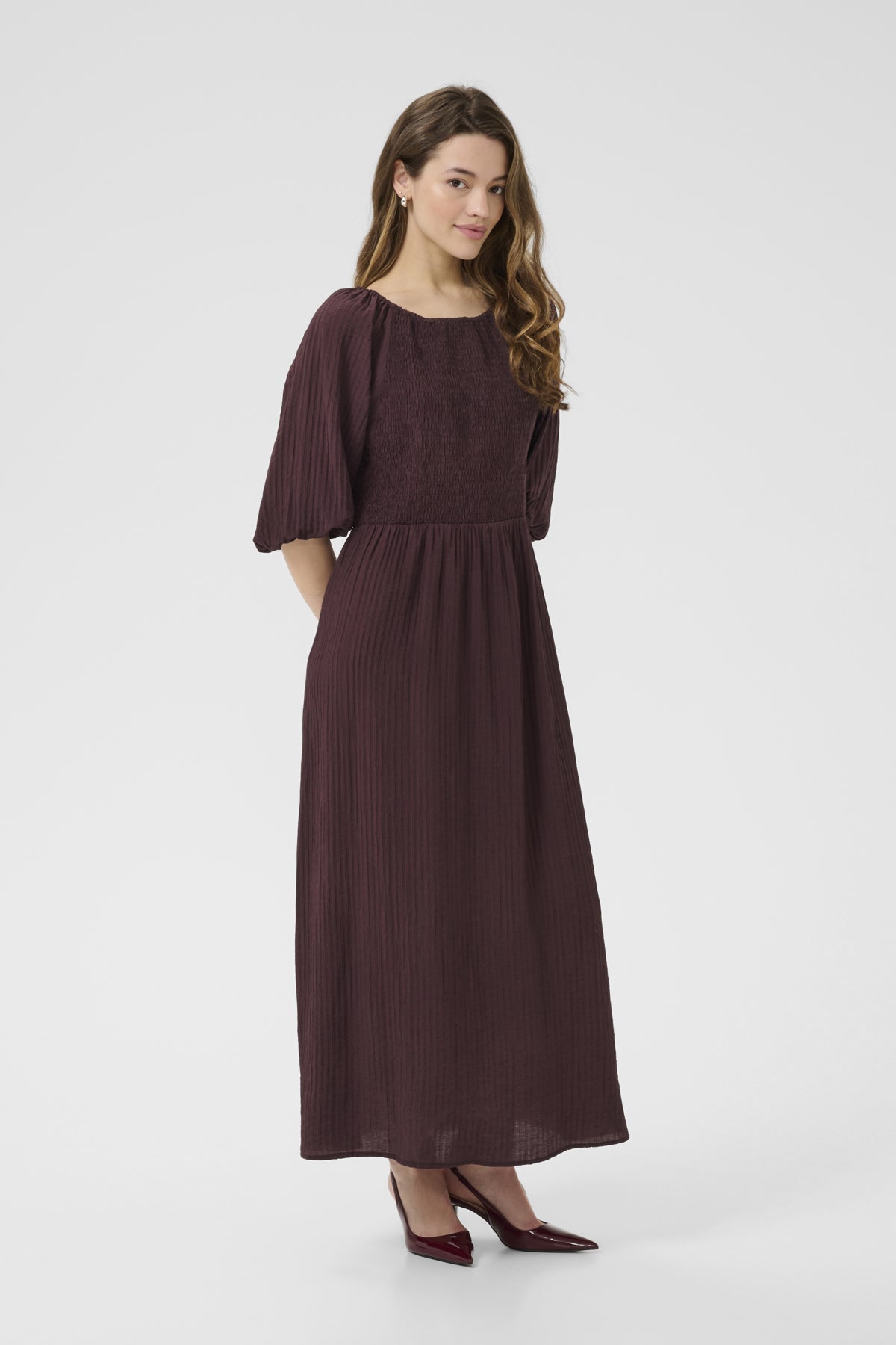 KAlianna Smock Dress FUDGE