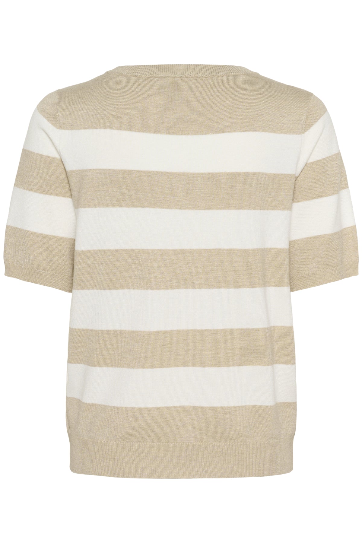 KAlizza Striped V-neck Feather Gray/Chalk Wide Stripe - 10510501