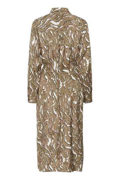 KAmille Shirt Dress Toasted Coconut Graphic Animal - 10510518 Thumbnail