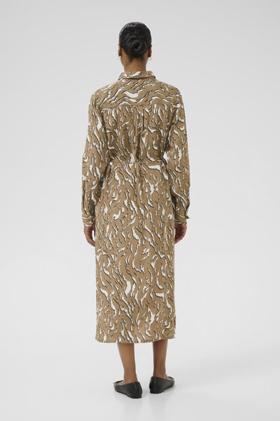 KAmille Shirt Dress Toasted Coconut Graphic Animal - 10510518 Thumbnail
