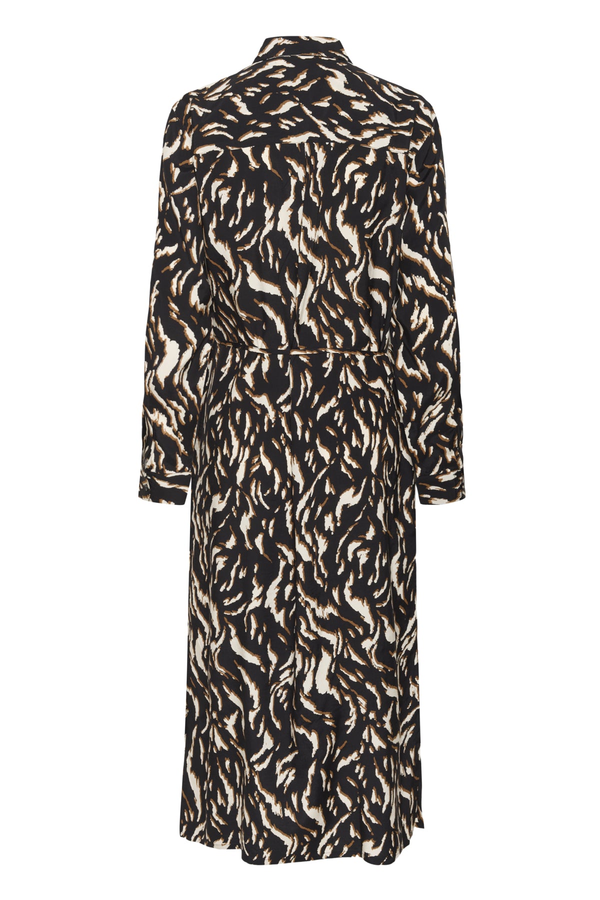KAmille Shirt Dress Black/Brown Graphic Animal - 10510518