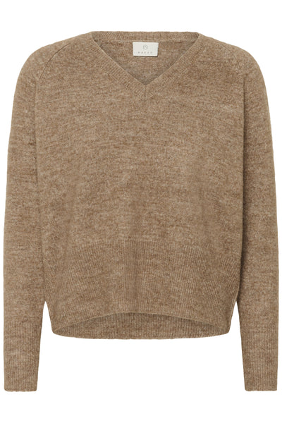 KAniel v-neck Pullover Toasted Coconut Melange - 10510521 Thumbnail
