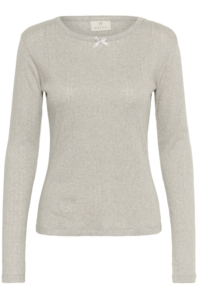 KAhilda T-Shirt Light Grey Melange - 10510524 Thumbnail