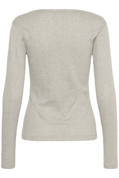 KAhilda T-Shirt Light Grey Melange - 10510524 Thumbnail