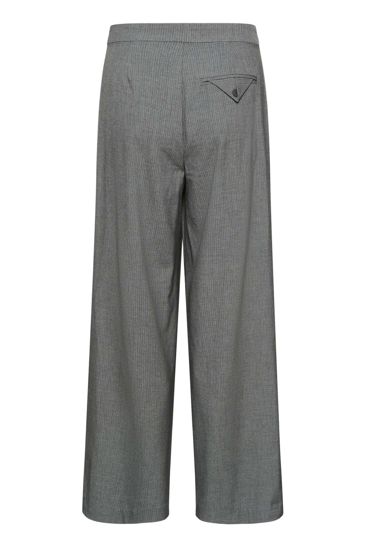 KAellie Wide Pants Grey Melange / Chalk Stripe - 10510548
