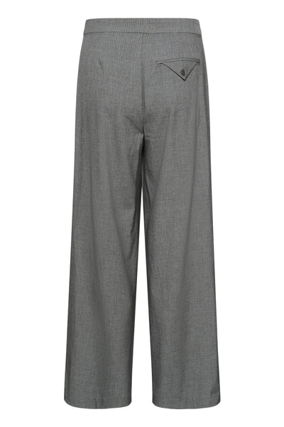 KAellie Wide Pants Grey Melange / Chalk Stripe - 10510548 Thumbnail