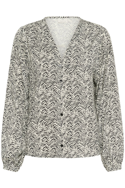 KAmiriam Blouse Black Oyster/Turtledove Animal - 10510551 Thumbnail