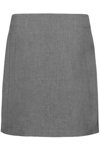 KAellie Skirt Grey Melange / Chalk Stripe - 10510553 Thumbnail
