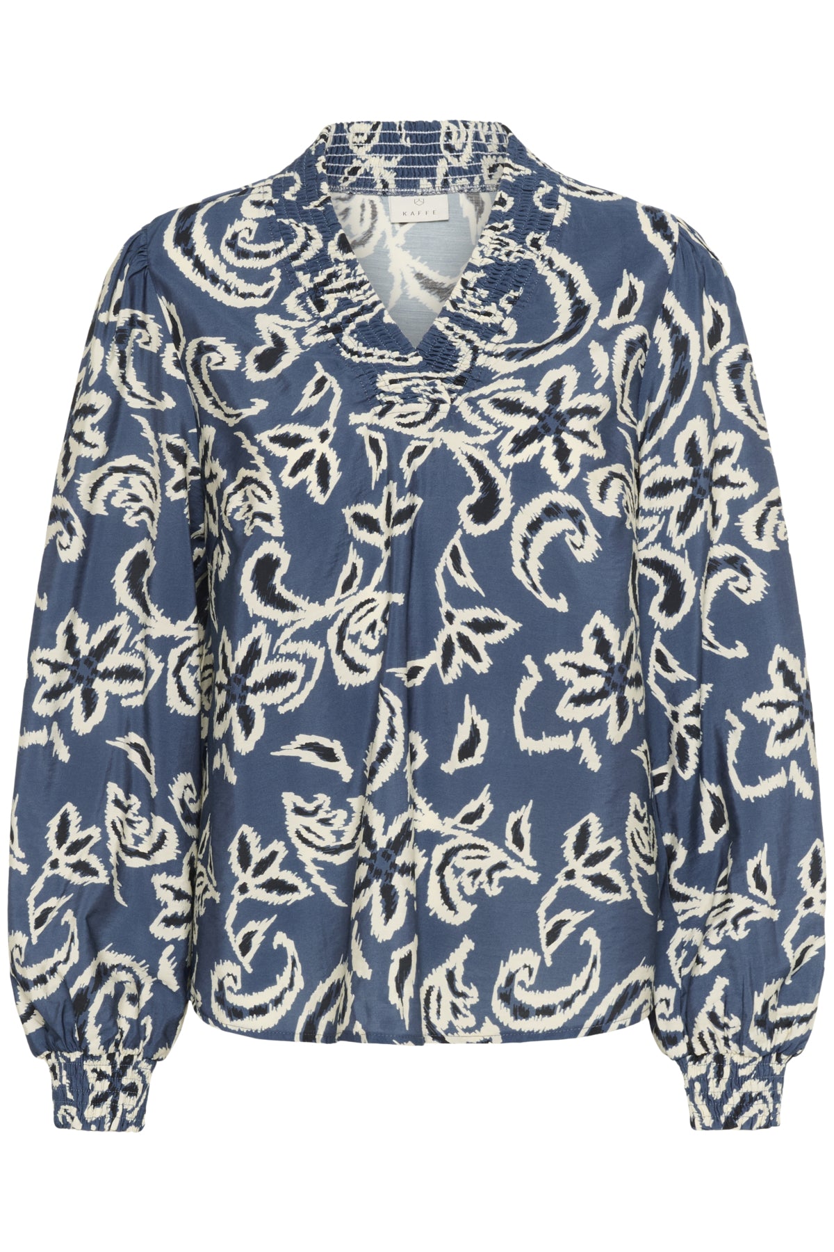 KAdahlia Blouse Bering Sea/White Paisley - 10510568